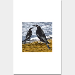 Tasmanian Black Currawong Posters and Art